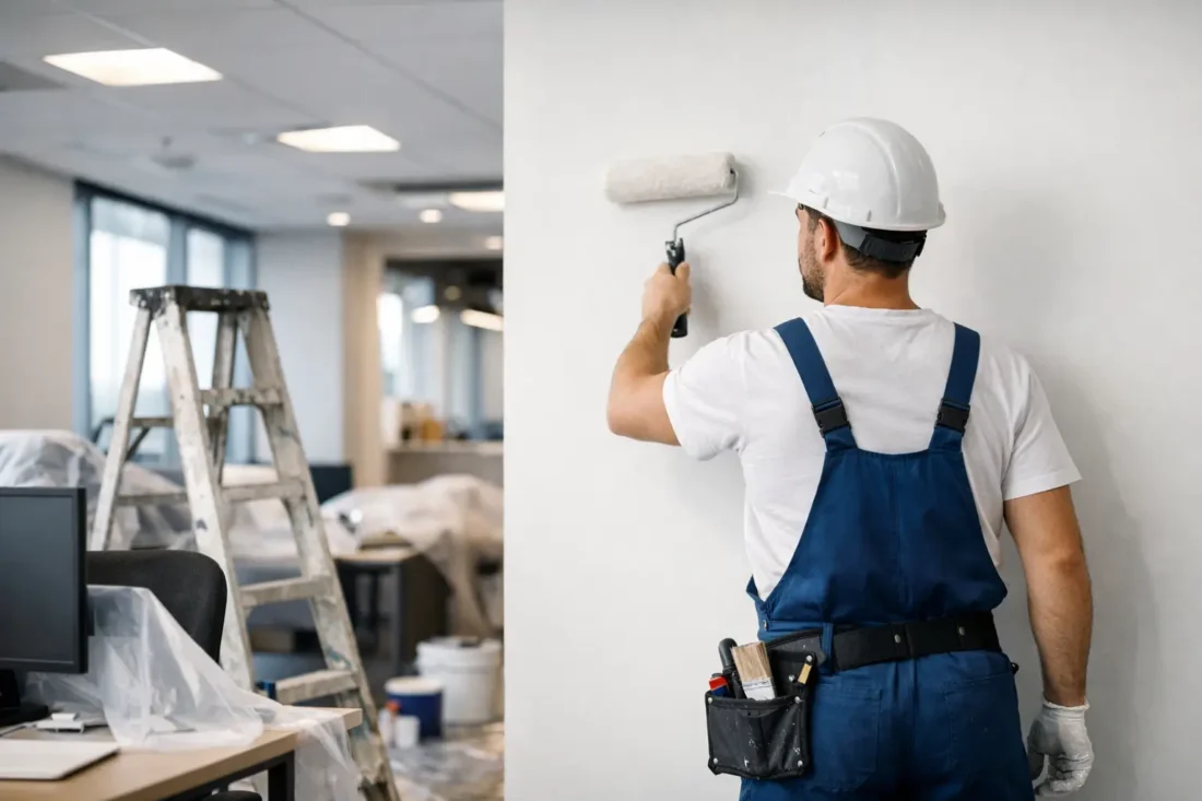 Painting Worker for Office Reinstatement