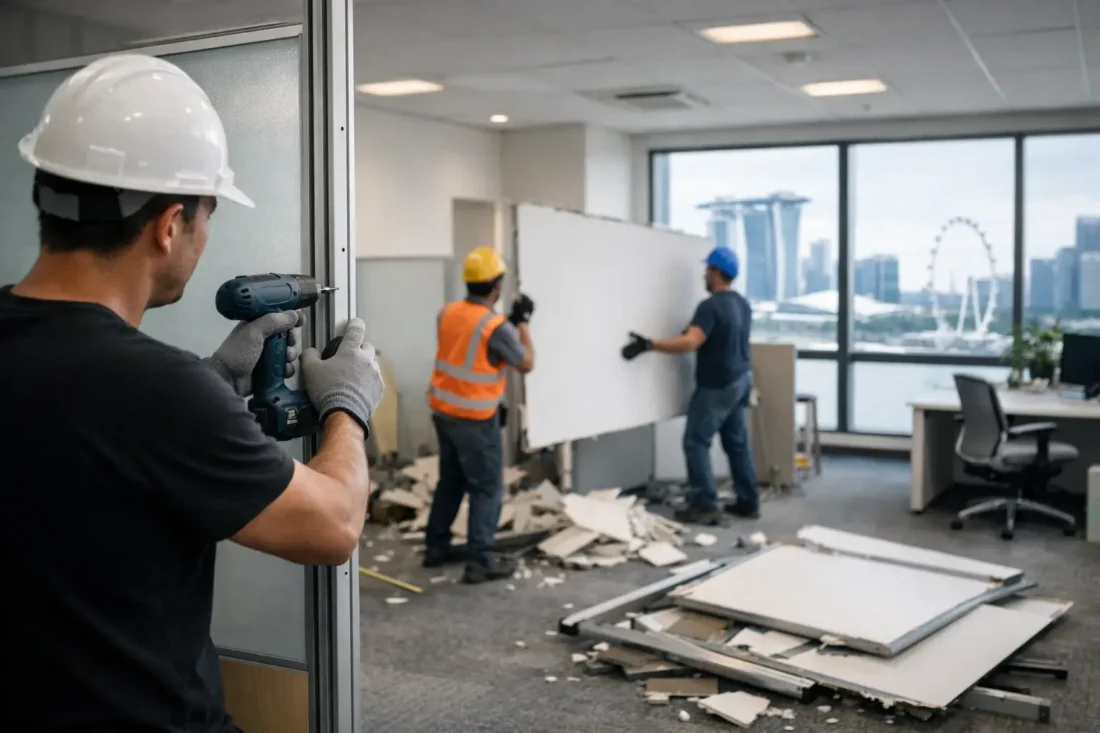 Partition Dismantling Singapore for Lease End